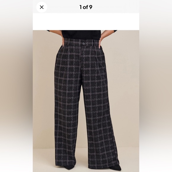 Torrid Plus Size High Rise Crepe Wide Leg Palazoo Pants Sz 16 regular - Picture 2 of 13